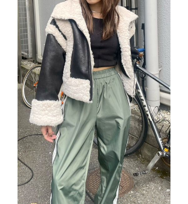 EVRIS「スリットラインワイドパンツ」|その他|