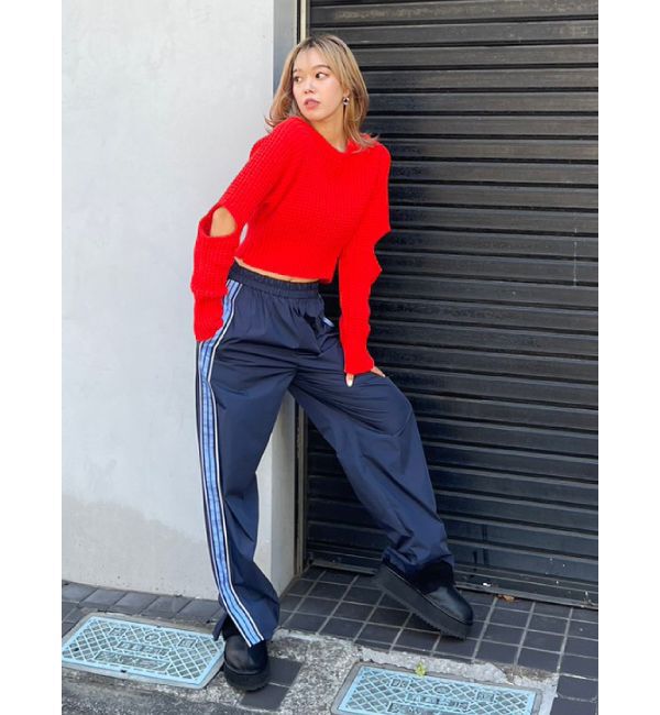 EVRIS「スリットラインワイドパンツ」|その他|