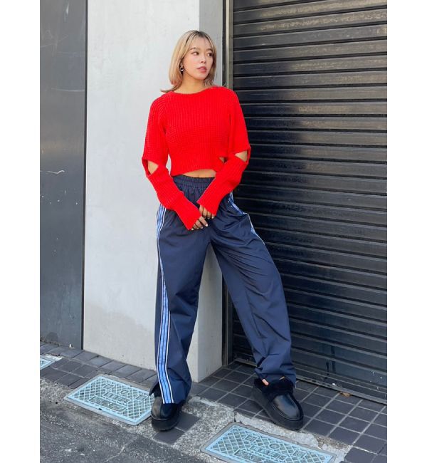 EVRIS「スリットラインワイドパンツ」|その他|