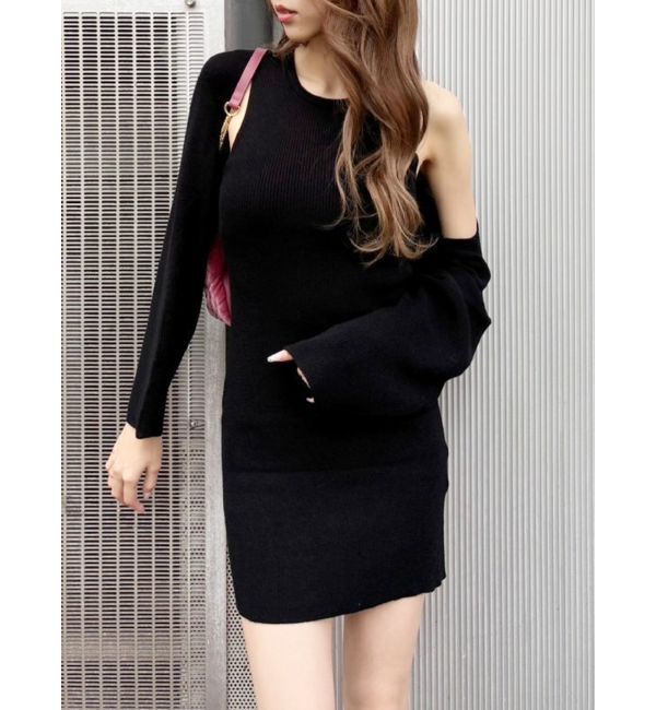 EVRIS「ボレロセットニットワンピース」|ワンピース|