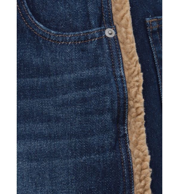 EVRIS「ボアステッチワイドデニムパンツ【セットアップ着用可能】」|デニム|