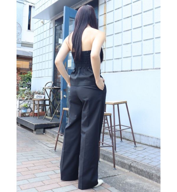 EVRIS「ハイウエストタックワイドパンツ【セットアップ着用可能】」|その他|