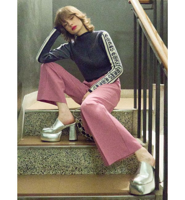 EVRIS「ハイウエストタックワイドパンツ【セットアップ着用可能】」|その他|