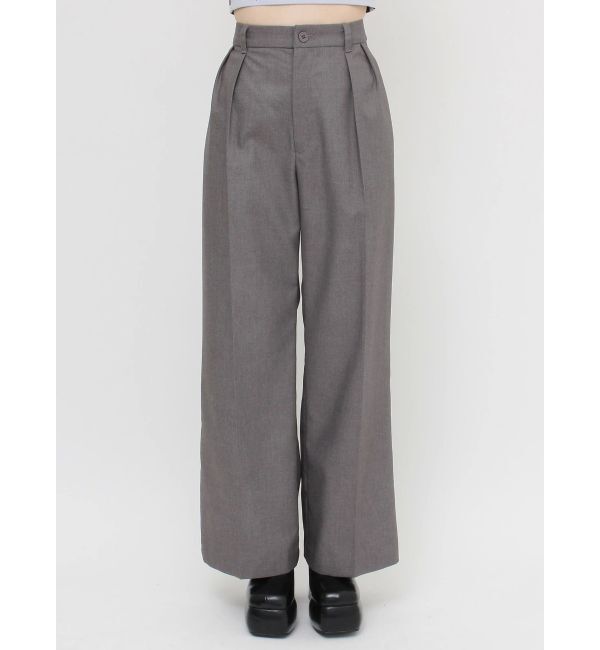 EVRIS「ハイウエストタックワイドパンツ【セットアップ着用可能】」|その他|
