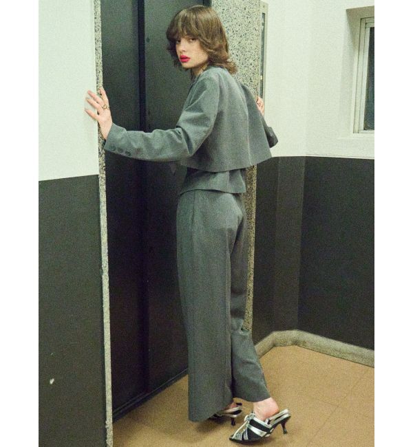 EVRIS「ハイウエストタックワイドパンツ【セットアップ着用可能】」|その他|