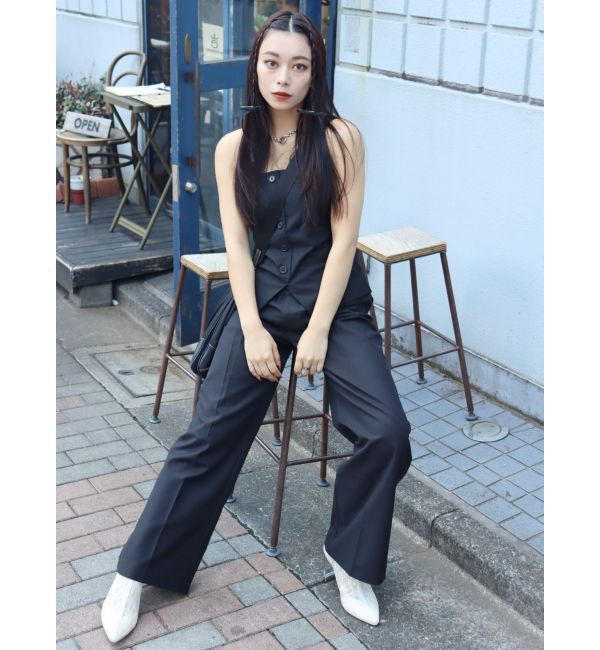 EVRIS「ハイウエストタックワイドパンツ【セットアップ着用可能】」|その他|