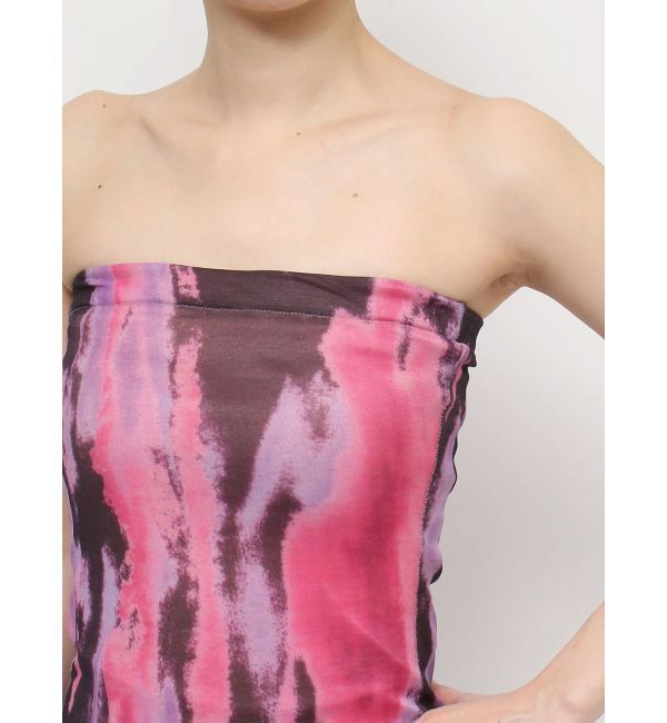 EVRIS「ベアトップシアーロングワンピース」|ワンピース|