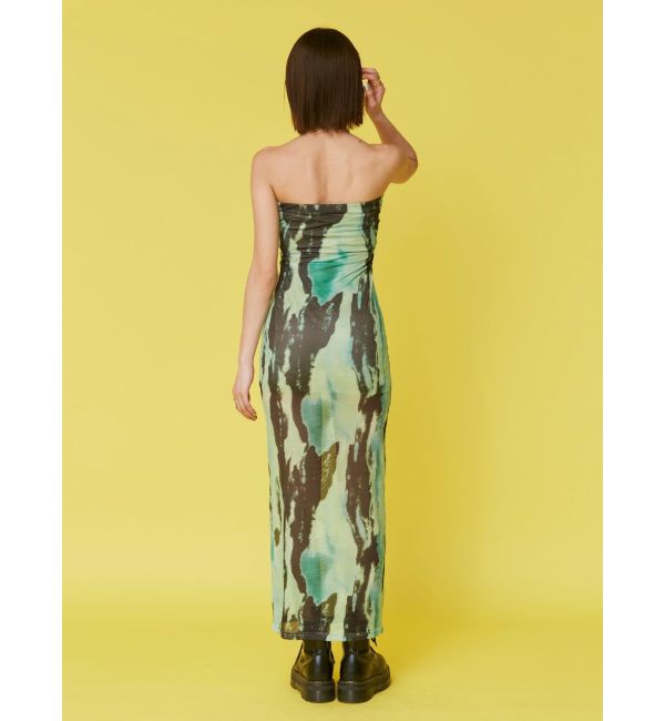 EVRIS「ベアトップシアーロングワンピース」|ワンピース|