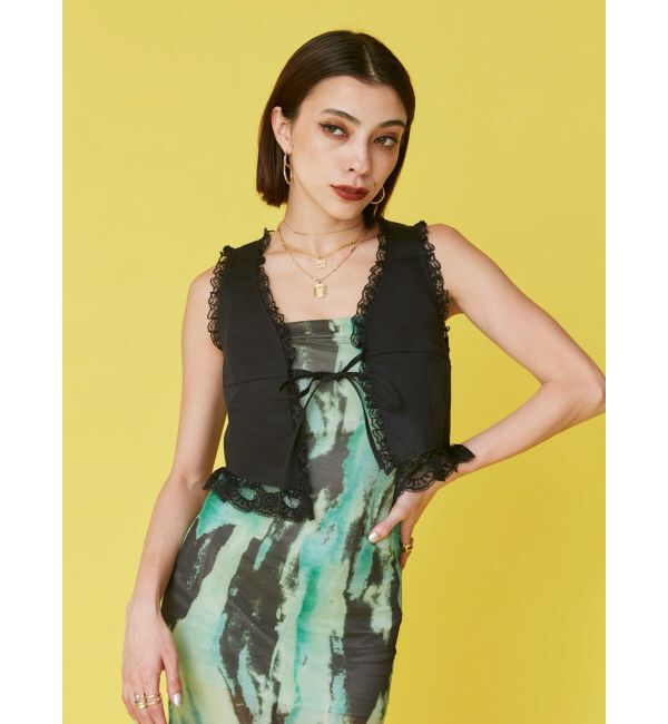 EVRIS「ベアトップシアーロングワンピース」|ワンピース|