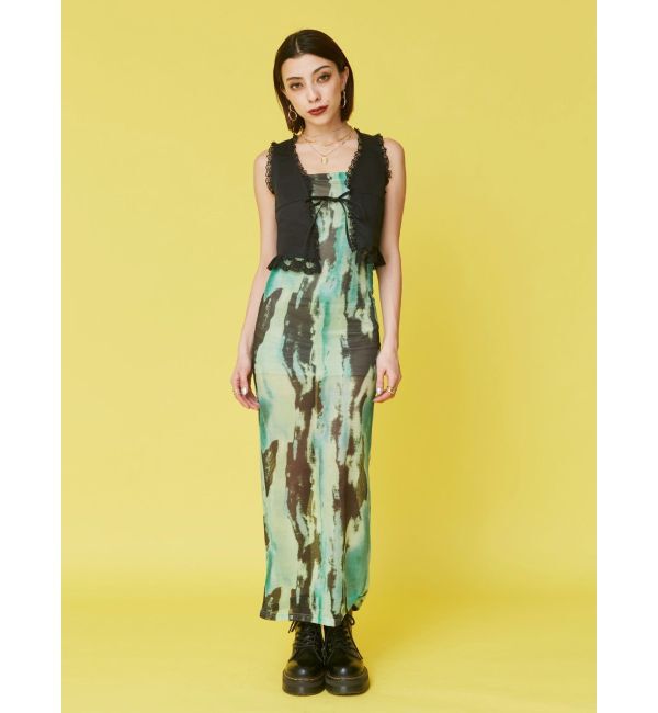 EVRIS「ベアトップシアーロングワンピース」|ワンピース|