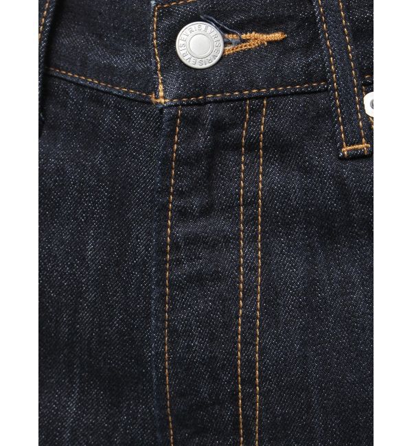 EVRIS「スクエアダメージワイドパンツ」|デニム|