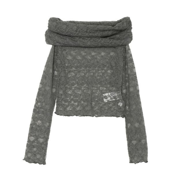 EVRIS「レースオフショルカットトップス」|Tシャツ・カットソー|