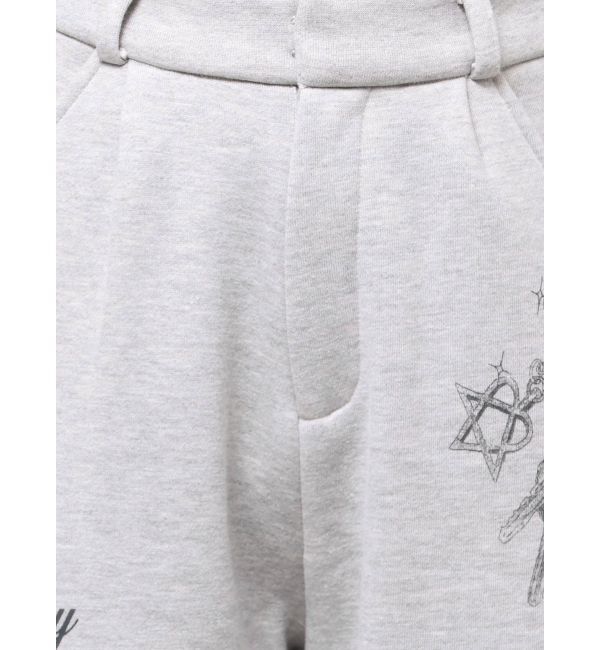 EVRIS「グラフィックプリントスウェットパンツ」|その他|