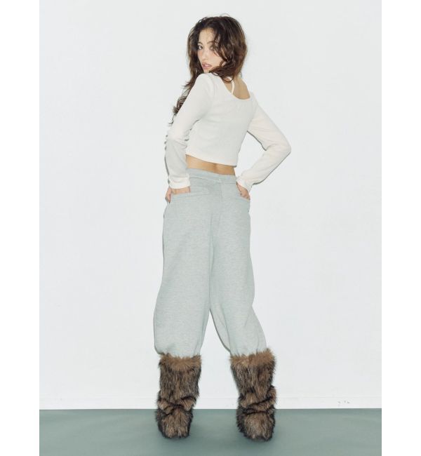 EVRIS「グラフィックプリントスウェットパンツ」|その他|