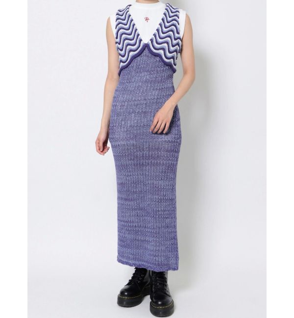 jouetie「マルチボーダーニットワンピース」|ワンピース|