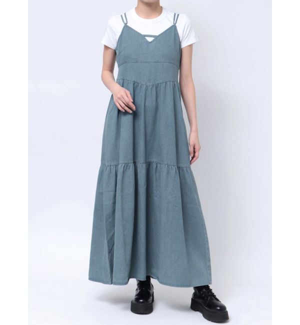 jouetie「デニムフレアキャミワンピース」|ワンピース|