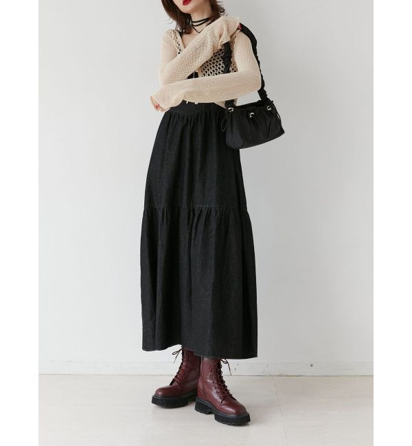 jouetie「デニムフレアキャミワンピース」|ワンピース|