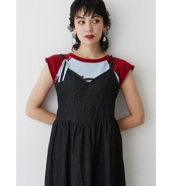jouetie「デニムフレアキャミワンピース」|ワンピース|