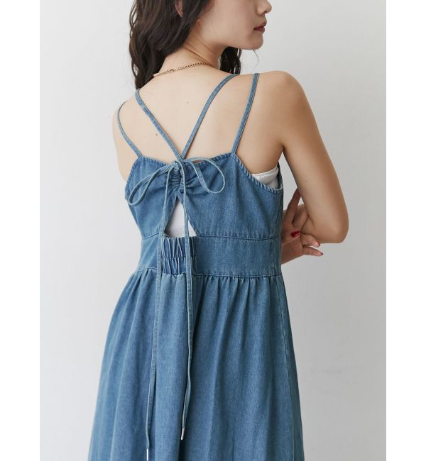 jouetie「デニムフレアキャミワンピース」|ワンピース|