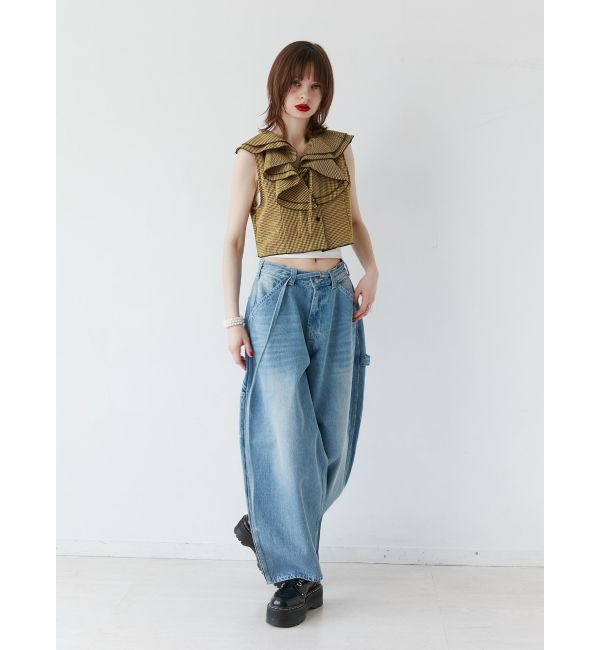 jouetie「ワイドペインターデニムパンツ」|デニム|