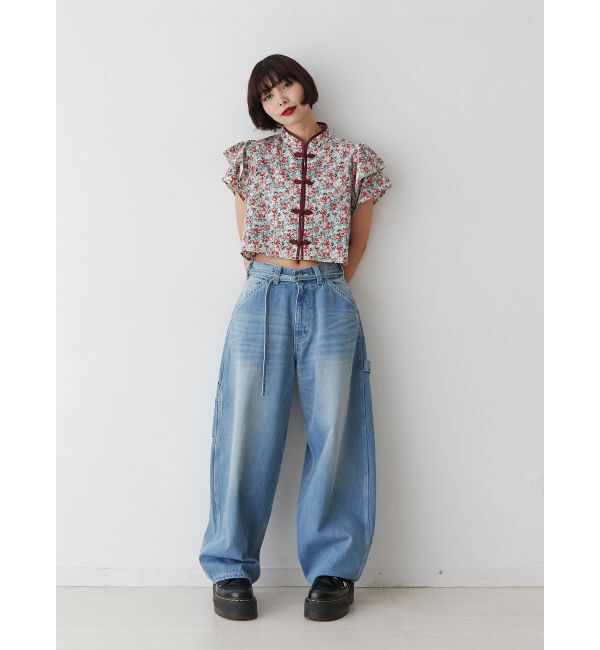 jouetie「ワイドペインターデニムパンツ」|デニム|