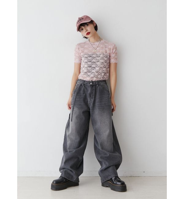 jouetie「ワイドペインターデニムパンツ」|デニム|