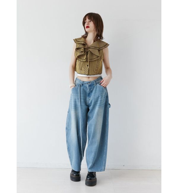 jouetie「ワイドペインターデニムパンツ」|デニム|