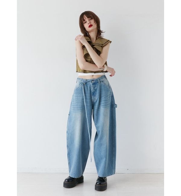 jouetie「ワイドペインターデニムパンツ」|デニム|
