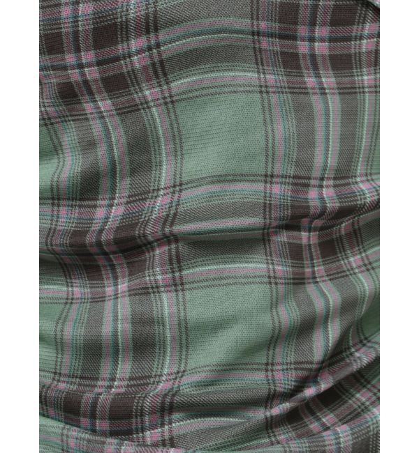 jouetie「チェックパターンギャザーシアートップス」|Tシャツ・カットソー|