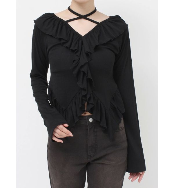 jouetie「ラッフルフリルトップス」|Tシャツ・カットソー|