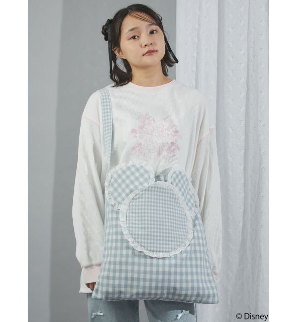 merry jenny「MICKEY / フリルギンガムトート」|トートバッグ|