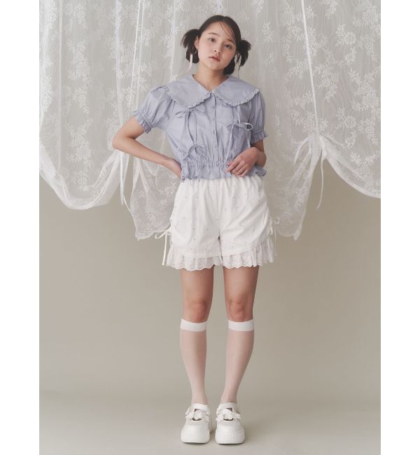 merry jenny「タックリボンブラウス」|シャツ・ブラウス|