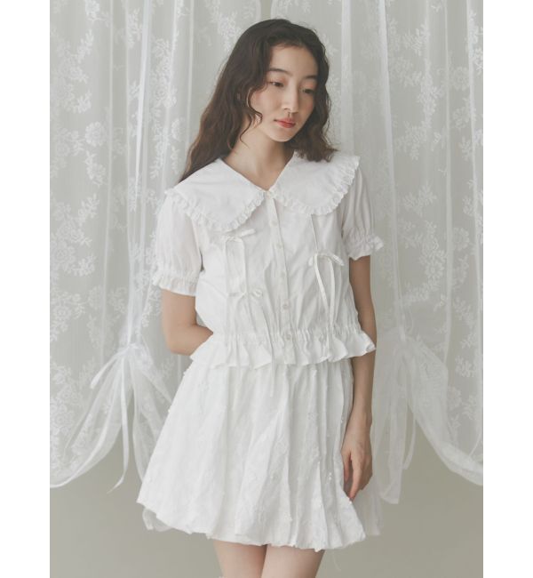 merry jenny「タックリボンブラウス」|シャツ・ブラウス|