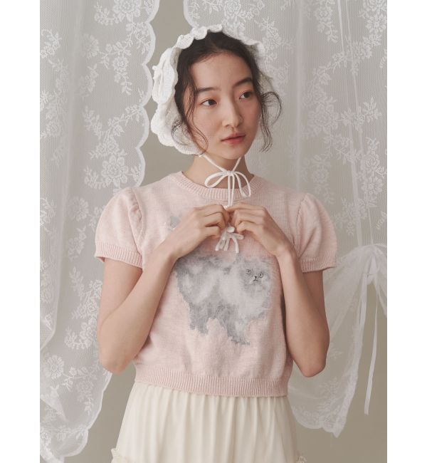 merry jenny「CATribbonニット」|ニット・セーター|