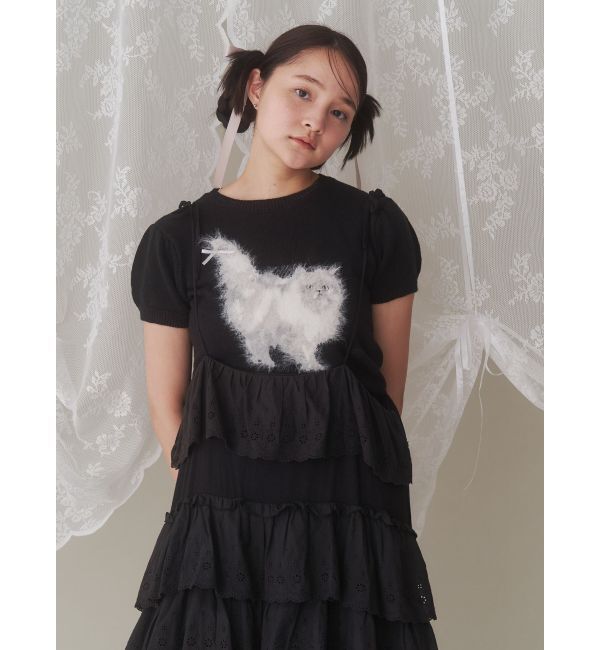 merry jenny「CATribbonニット」|ニット・セーター|