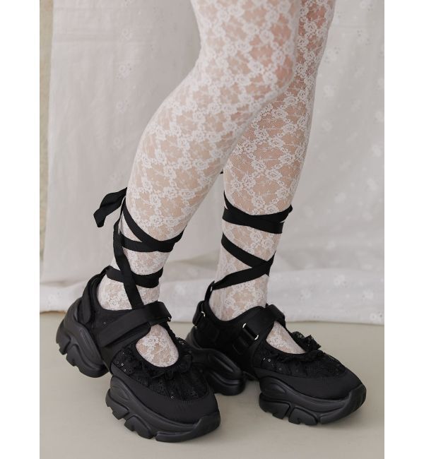 merry jenny「レースアップバレエスニーカー」|スニーカー|