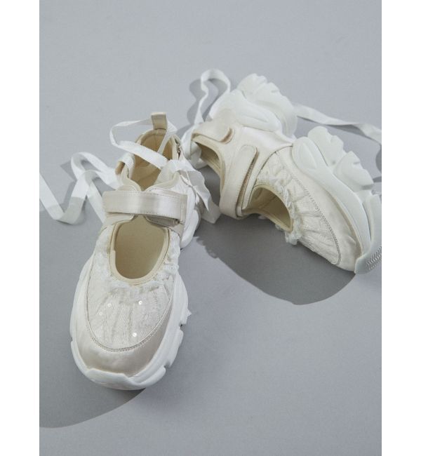 merry jenny「レースアップバレエスニーカー」|スニーカー|