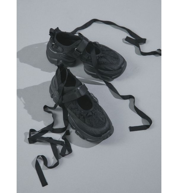 merry jenny「レースアップバレエスニーカー」|スニーカー|