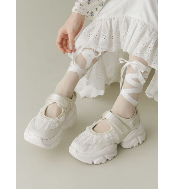 merry jenny「レースアップバレエスニーカー」|スニーカー|