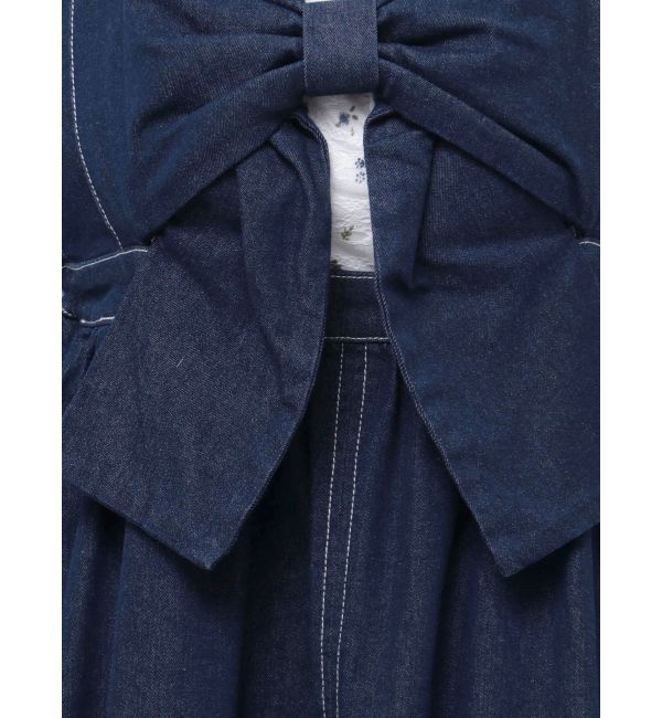 merry jenny「BIGリボンデニムキャミワンピース」|ワンピース|