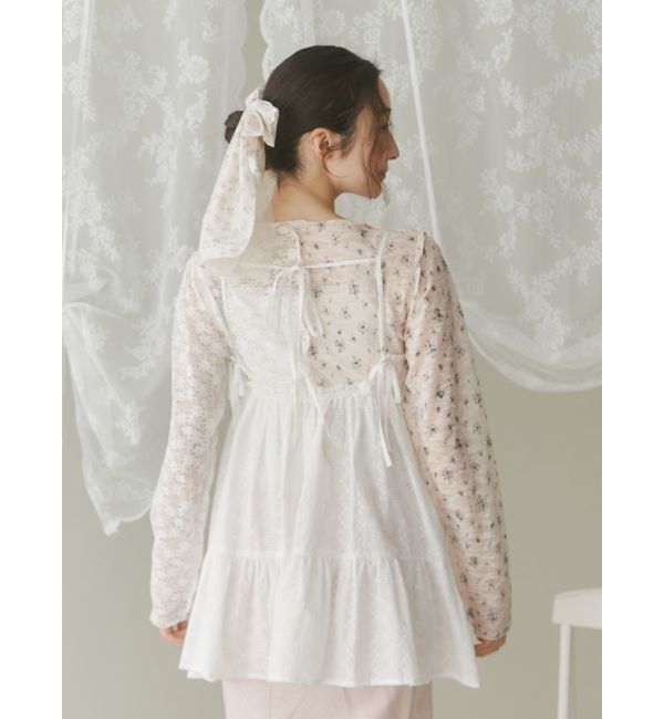 merry jenny「レースコンビメロウTOPS」|Tシャツ・カットソー|