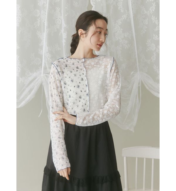 merry jenny「レースコンビメロウTOPS」|Tシャツ・カットソー|