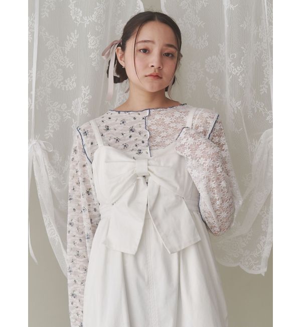 merry jenny「レースコンビメロウTOPS」|Tシャツ・カットソー|