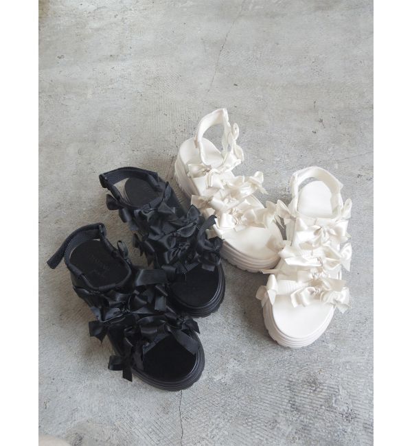 merry jenny「ribbon ribbonベルクロサンダル」|サンダル|