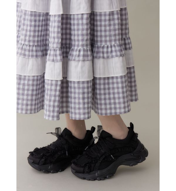 merry jenny「frill frill スニーカー」|スニーカー|ブラック