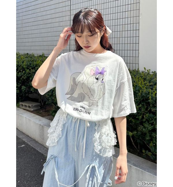 merry jenny「Lilo & Stitch 「ジジとマートルの仲間たち」Tシャツ」|Tシャツ・カットソー|