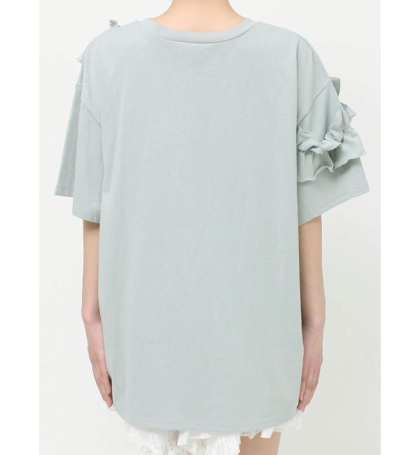 merry jenny「ribbon frill big tee」|Tシャツ・カットソー|