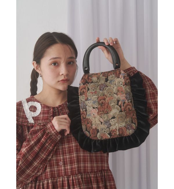 merry jenny「bearジャガードハンドバッグ」|ハンドバッグ|