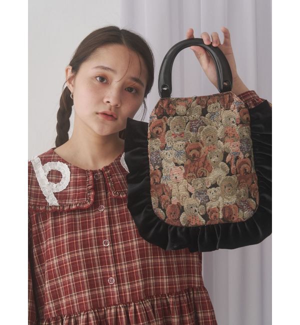 merry jenny「bearジャガードハンドバッグ」|ハンドバッグ|