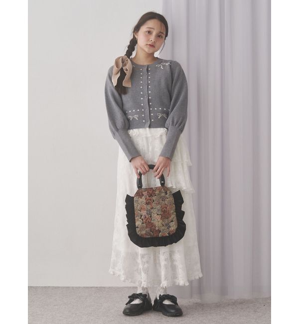 merry jenny「bearジャガードハンドバッグ」|ハンドバッグ|